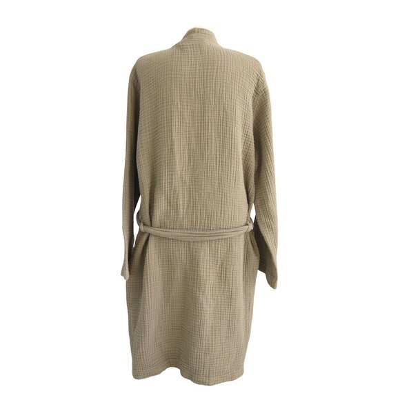 Parachute Home Waffle Robe Khaki Tan Size L 100% Cotton Luxury Spa Minimalist - Picture 4 of 10